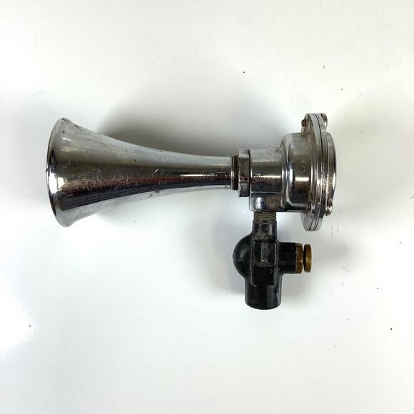 4.5” Grover Products LA USA Chrome Air Horn Boat Hot Rod Car Mighty Midget - Picture 2 of 5